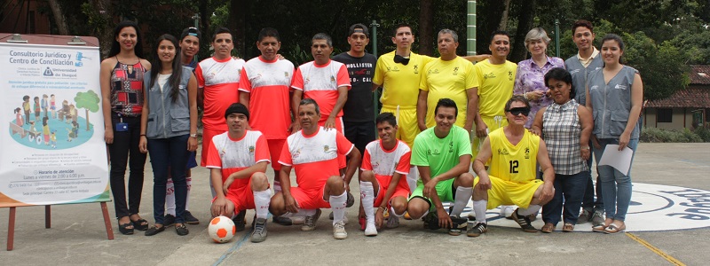 Imagen fútbol sonoro en la Universidad de Ibagué